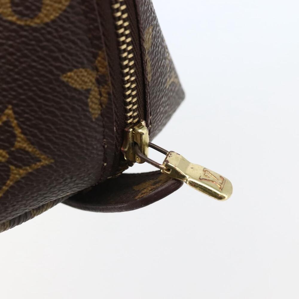LOUIS VUITTON Monogram Trousse Demi Ronde Cosmetic Pouch M47520 LV Auth 144955 - Picture 8 of 16